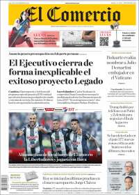 Portada de El Comercio (Perú)