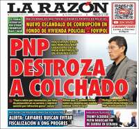 Portada de La Razón (Perú)