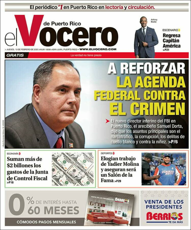 Portada de Vocero (Puerto Rico)