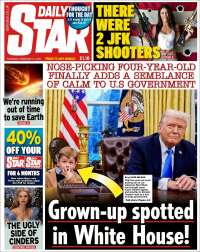 Portada de Daily Star (Reino Unido)