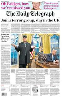 Portada de Daily Telegraph (United Kingdom)