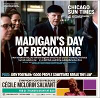 Portada de Chicago Sun-Times (USA)