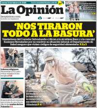 Portada de La Opinión (États-Unis)