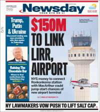 Portada de Newsday (USA)