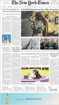 Portada de New York Times (USA)