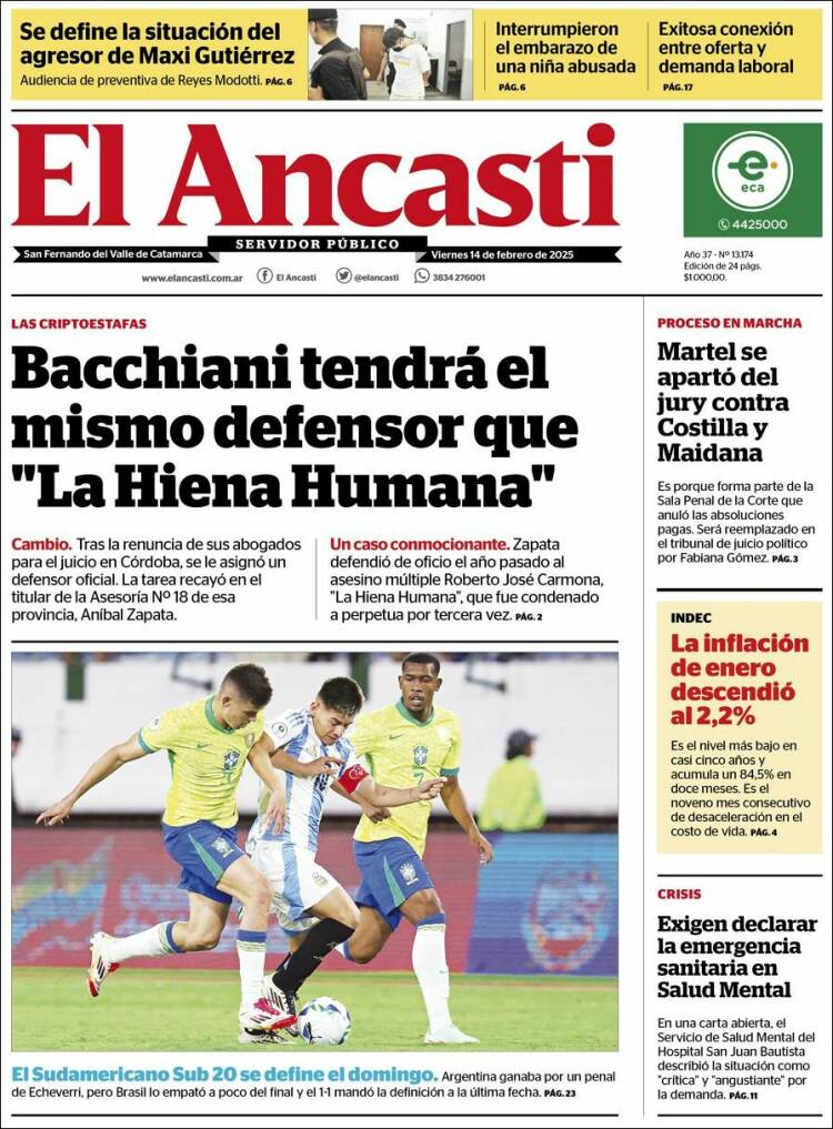 Portada de El Ancasti (Argentine)