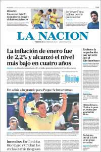 Portada de La Nación (Argentina)