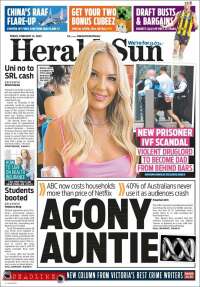 Portada de Herald Sun (Australie)