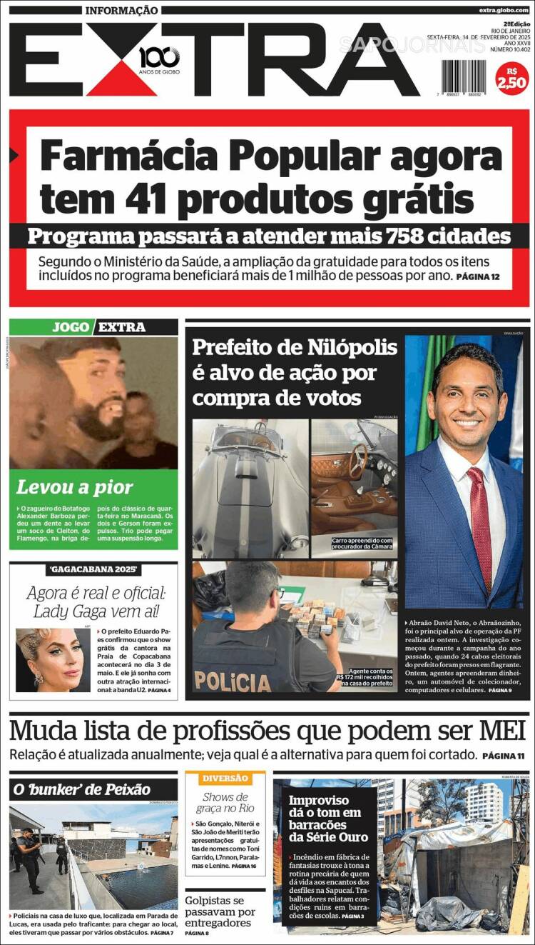 Portada de Extra (Brasil)