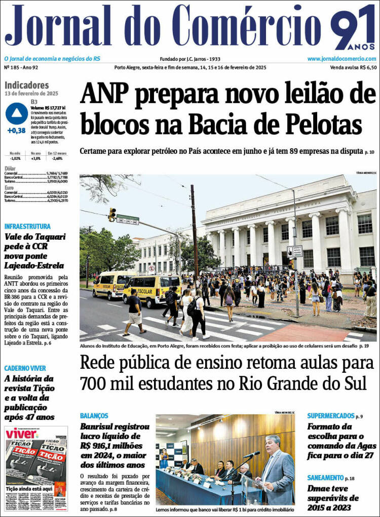 Portada de Jornal do Comércio (Brasil)