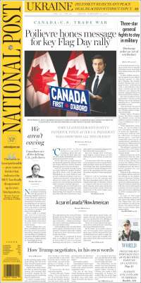 Portada de The National Post (Canada)