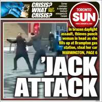 Portada de The Toronto Sun (Canada)