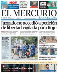 Portada de El Mercurio de Antofagasta (Chile)