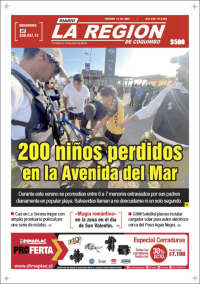 Portada de Diario La Región de Coquimbo (Chili)