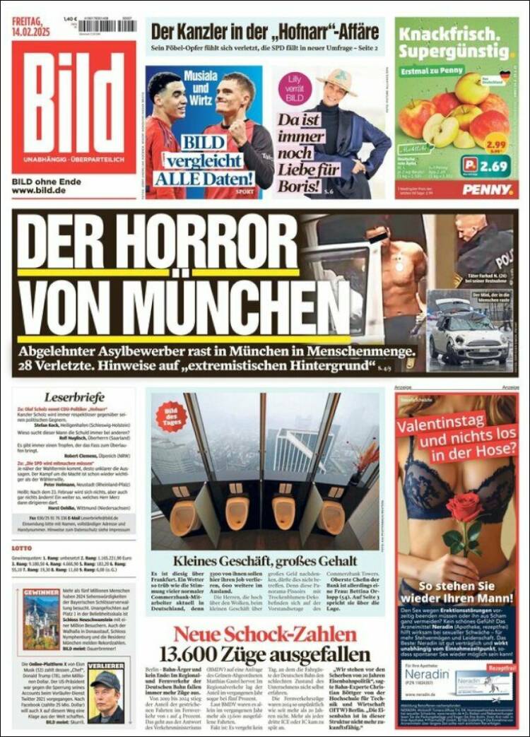 Portada de Bild (Allemagne)