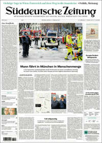 Portada de Sueddeutsche (Alemania)