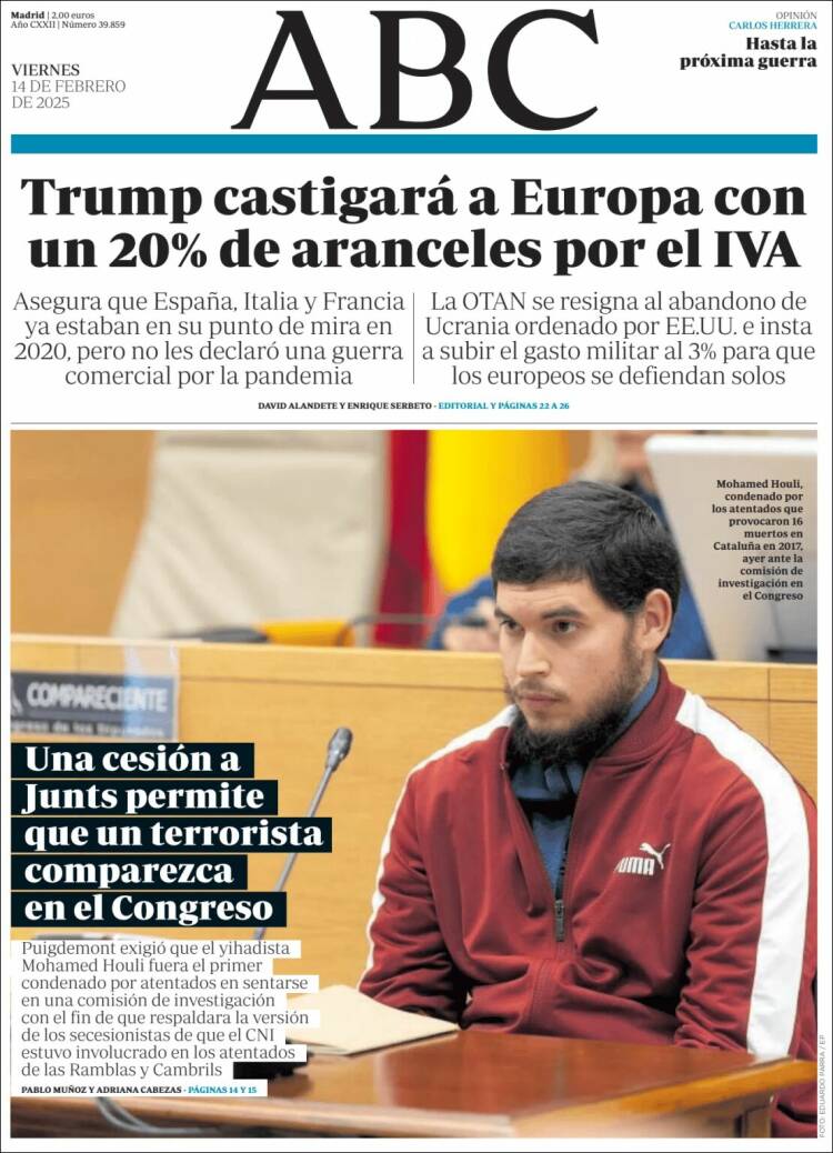 Portada de ABC (España)