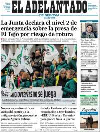 Portada de El Adelantado de Segovia (España)