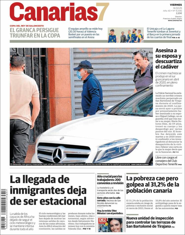 Portada de Canarias 7 (Spain)