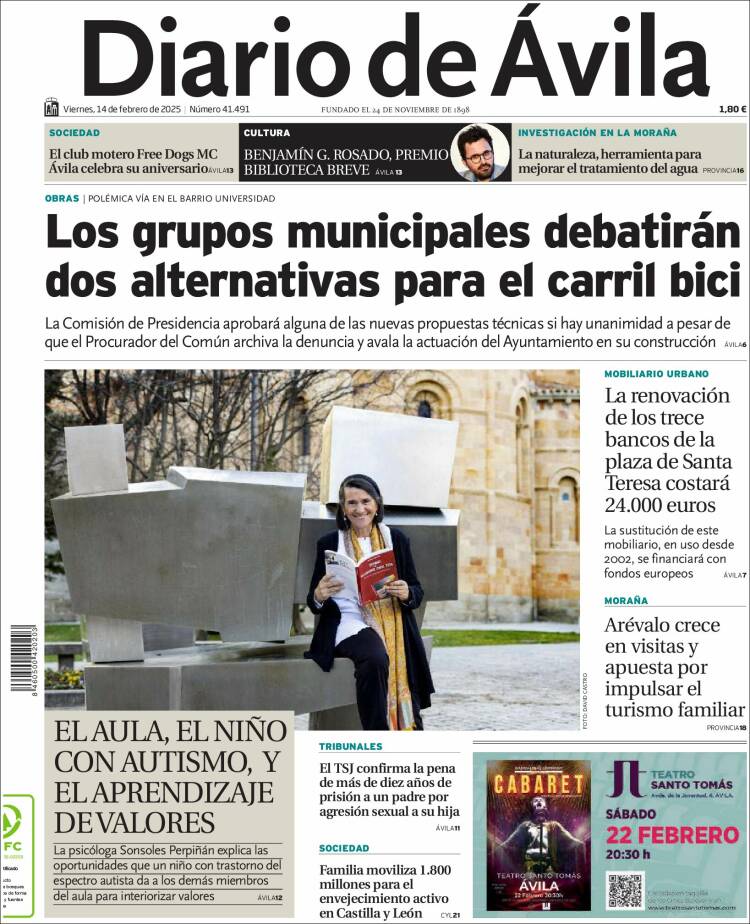 Portada de Diario de Ávila (Espagne)