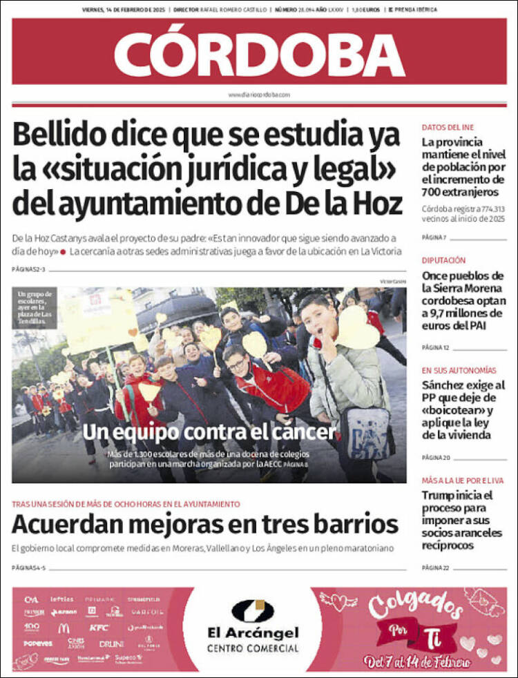 Portada de Diario de Córdoba (España)