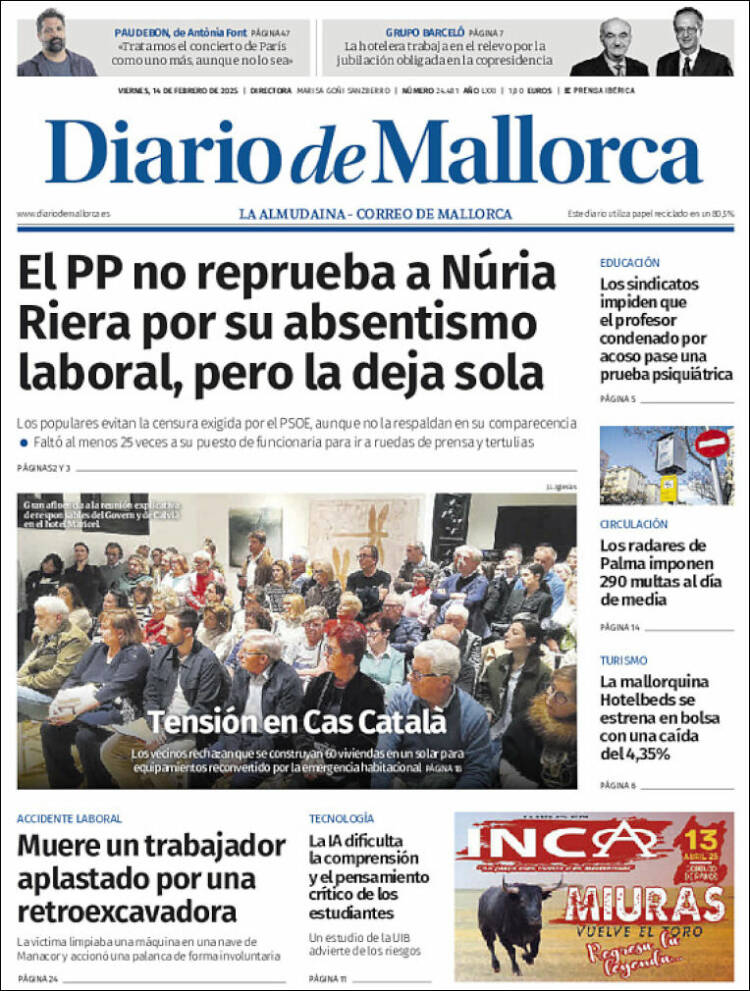 Portada de Diario de Mallorca (Spain)