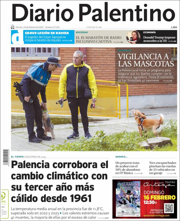 Portada de Diario Palentino (España)