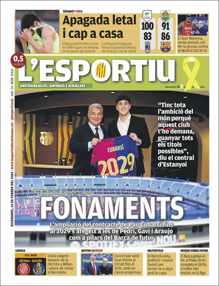 Portada de L'Esportiu (Spain)