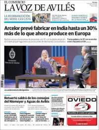 Portada de El Comercio - Avilés (Espagne)