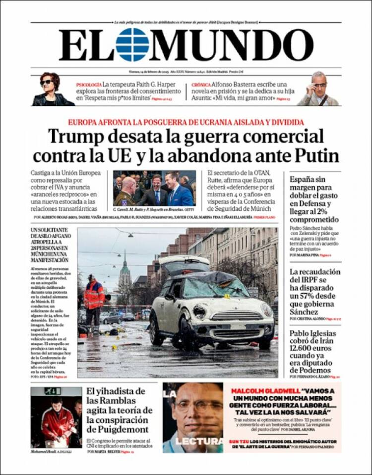 Portada de El Mundo (España)