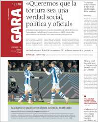 Portada de Gara (España)