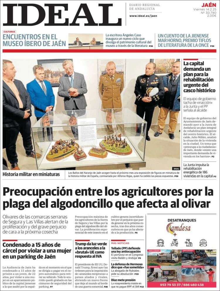 Portada de El Ideal de Jaén (España)