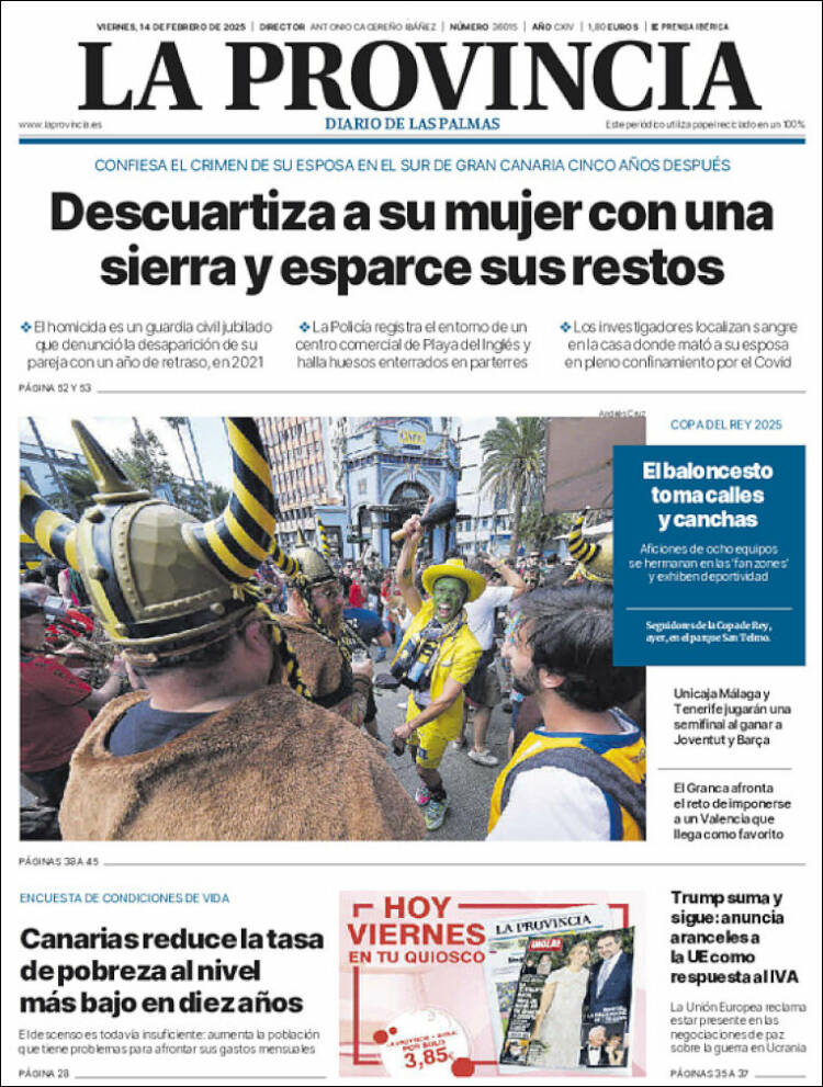 Portada de La Provincia (España)