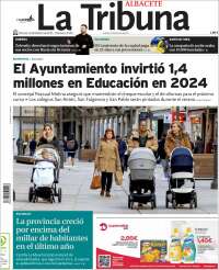 Portada de La Tribuna de Albacete (Espagne)