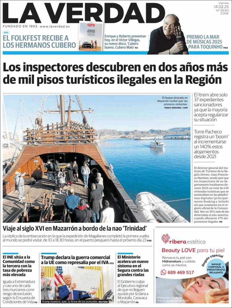 Portada de La Verdad de Murcia (Spain)