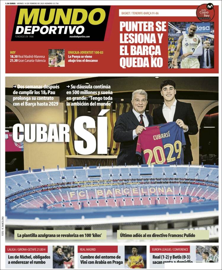 Portada de El Mundo Deportivo (España)