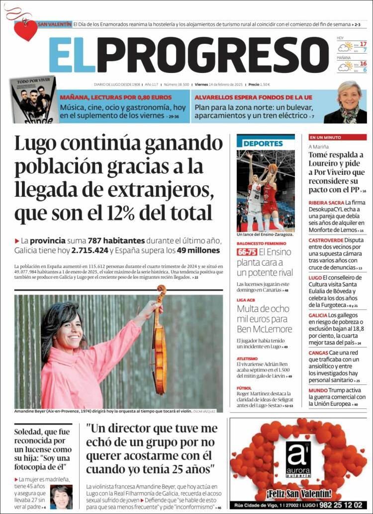 Portada de El Progreso (Spain)