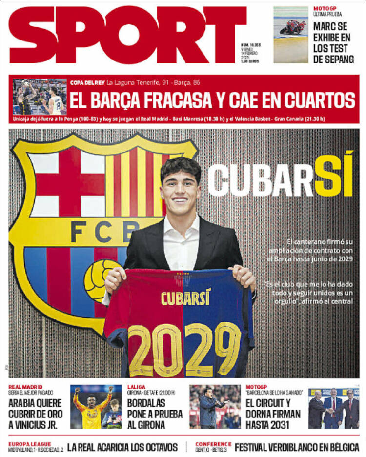 Portada de Sport (Espagne)