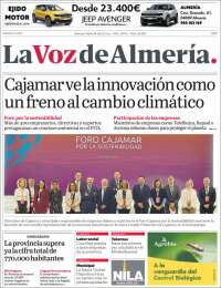 Portada de La Voz de Almería (Spain)