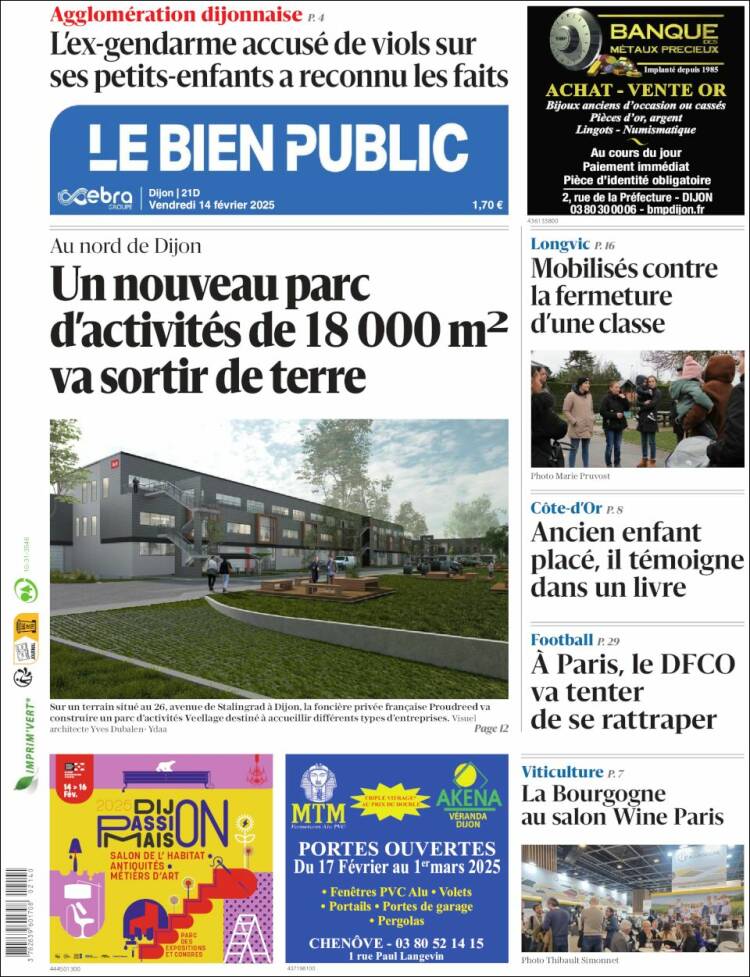 Portada de Le Bien Public (France)