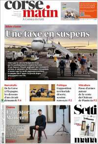 Portada de Corse-Matin (France)