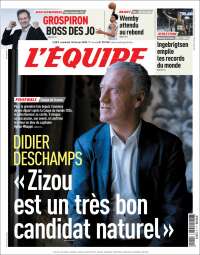 Portada de L'Equipe (France)