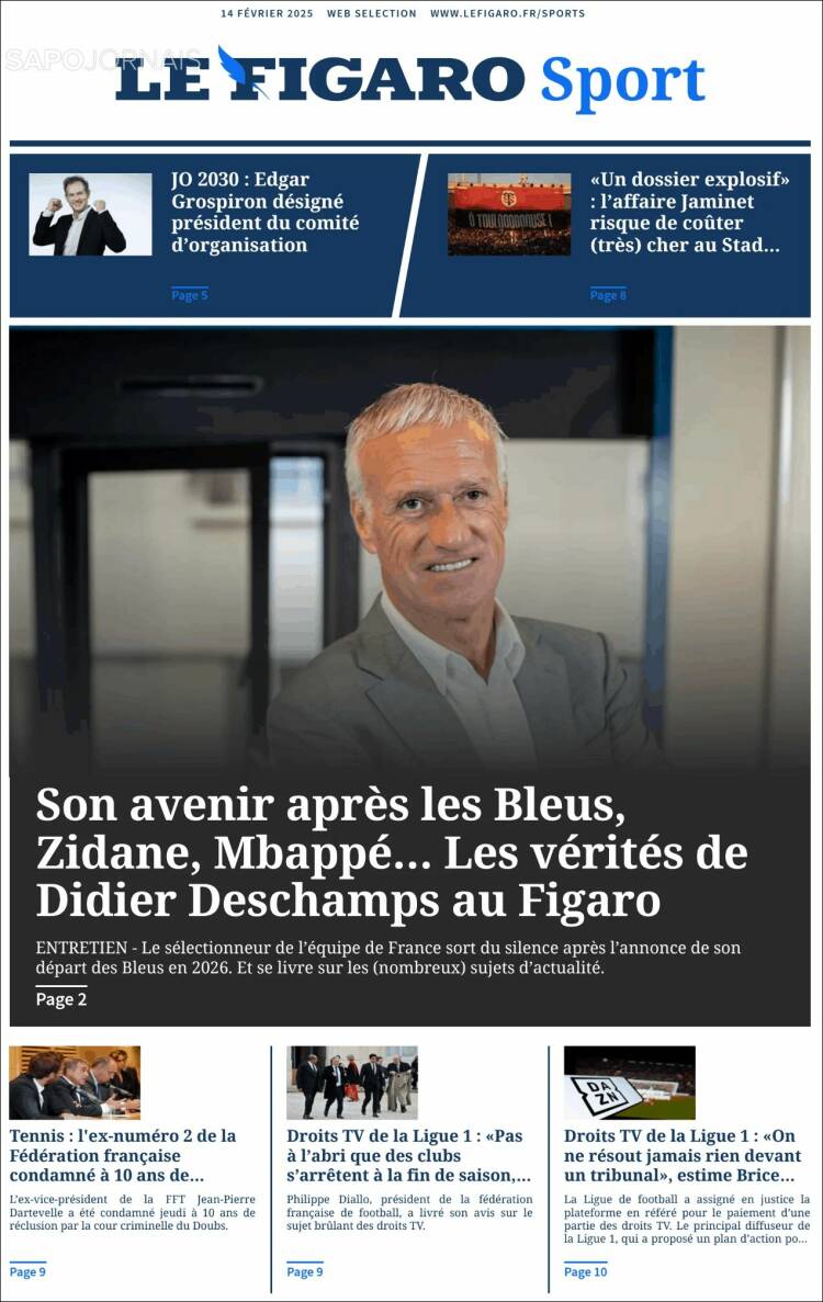 Portada de Le Figaro Sport (France)