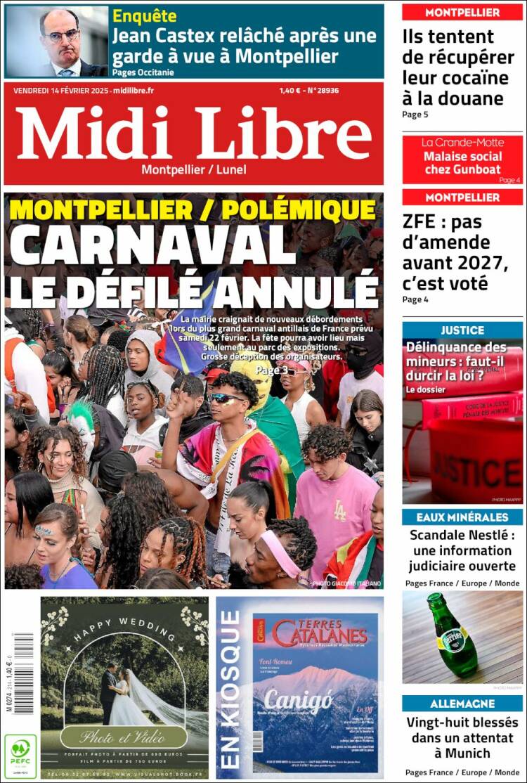 Portada de Midi Libre (France)