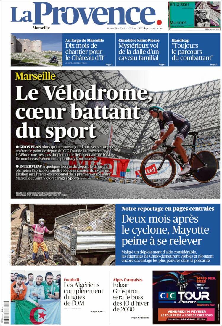 Portada de La Provence (Francia)