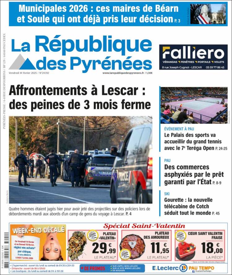 Portada de La République des Pyrénées (France)