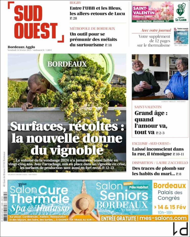 Portada de Sud Ouest (France)