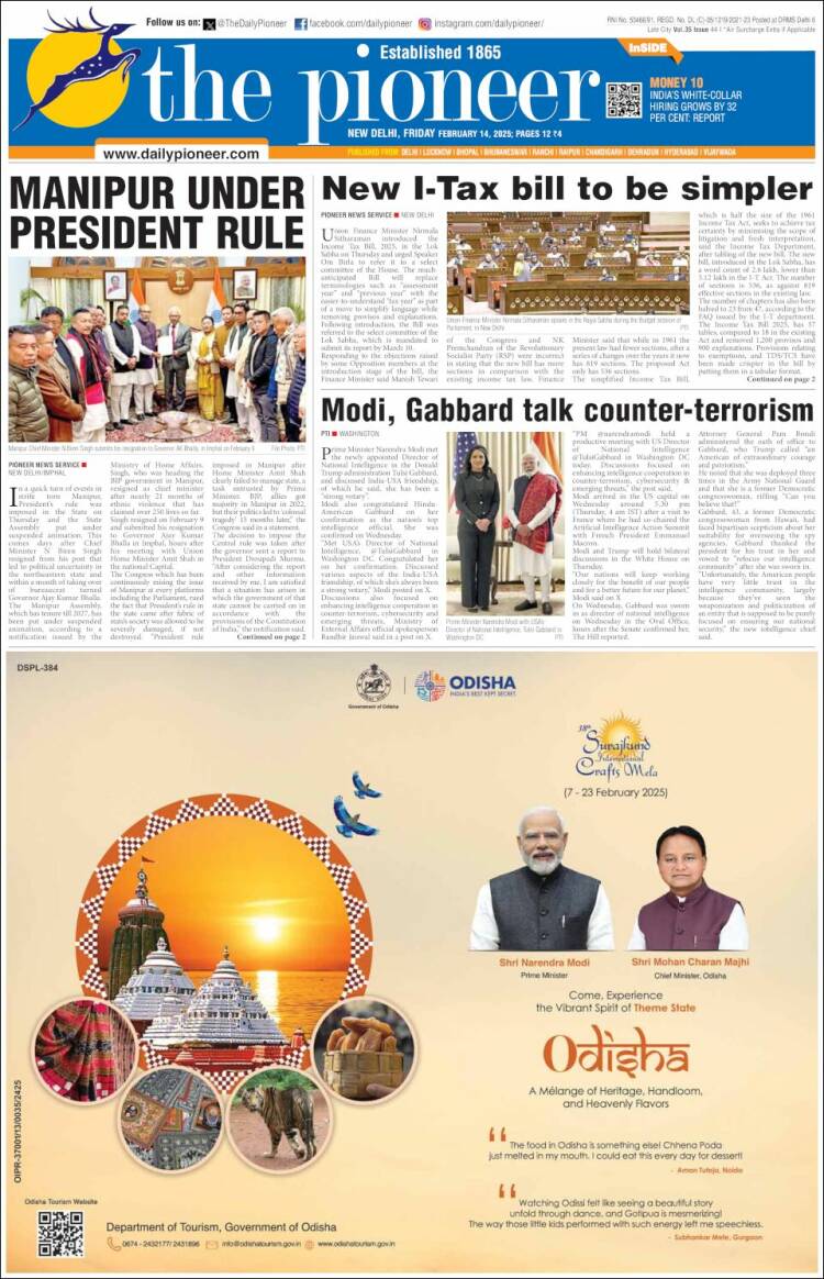 Portada de The Pioneer (Inde)