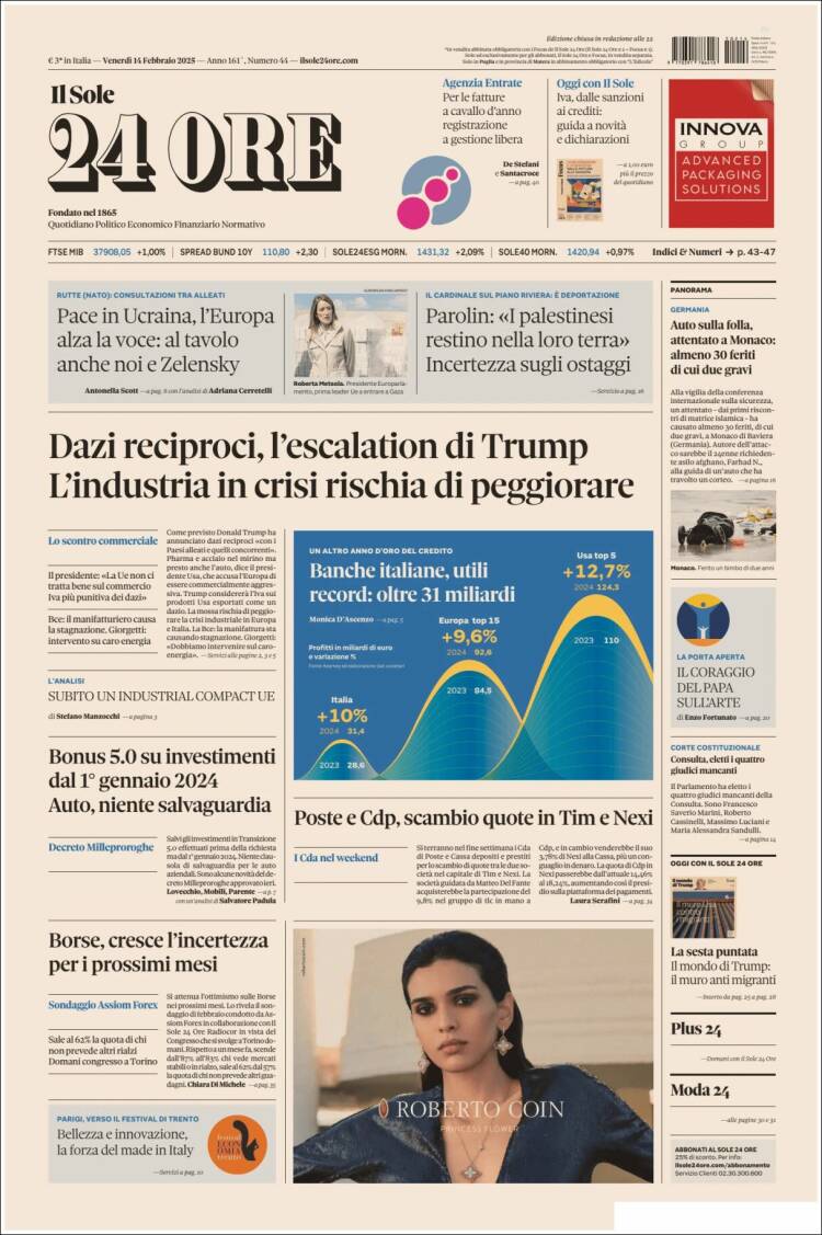 Portada de Il Sole 24 ORE (Italy)