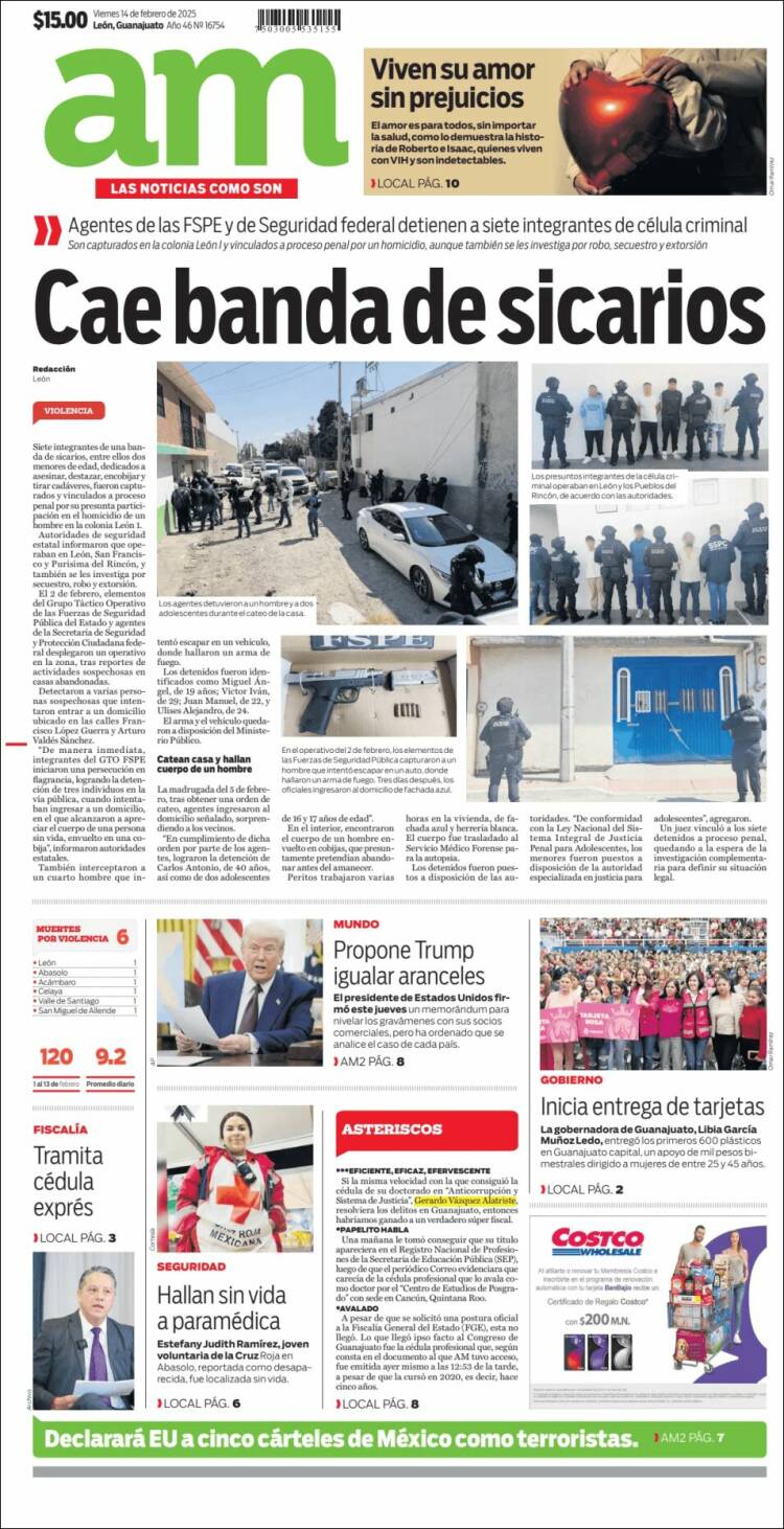 Portada de Al Día A.M. (México)